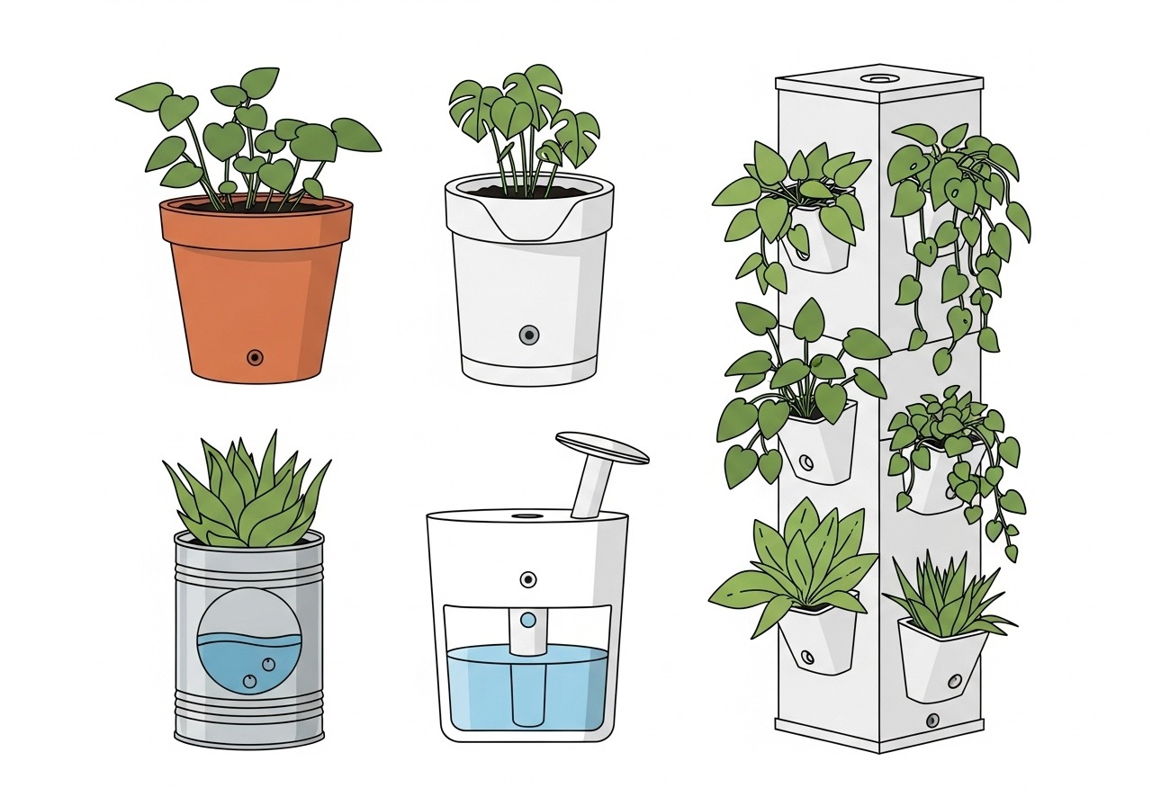 3. A Casa das Plantas: Vasos e Recipientes