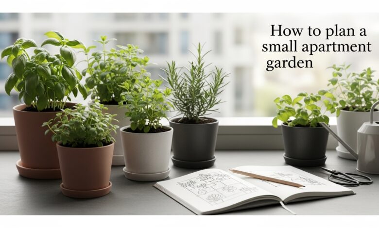 Como planejar uma horta pequena em apartamento