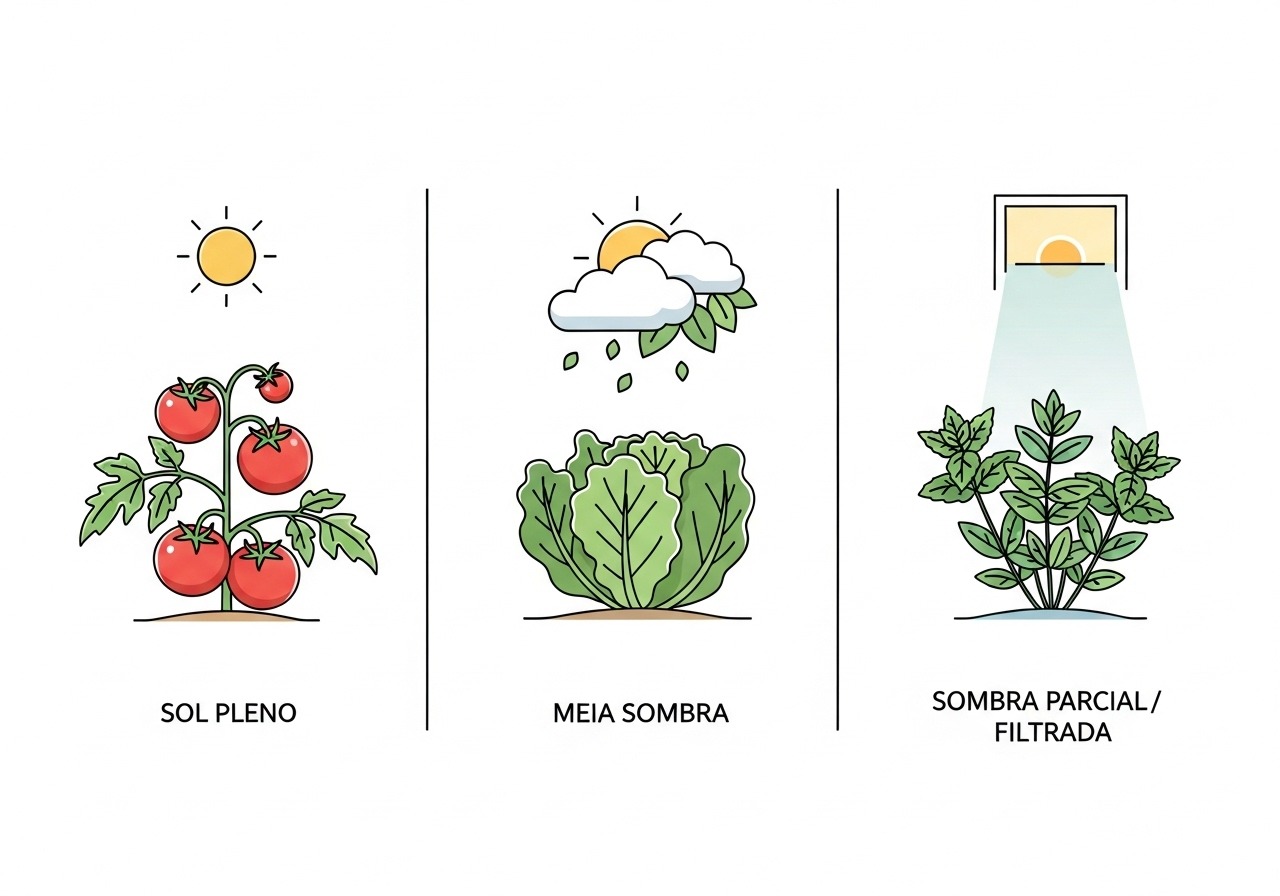Desvendando os Tipos de Sol para Sua Horta