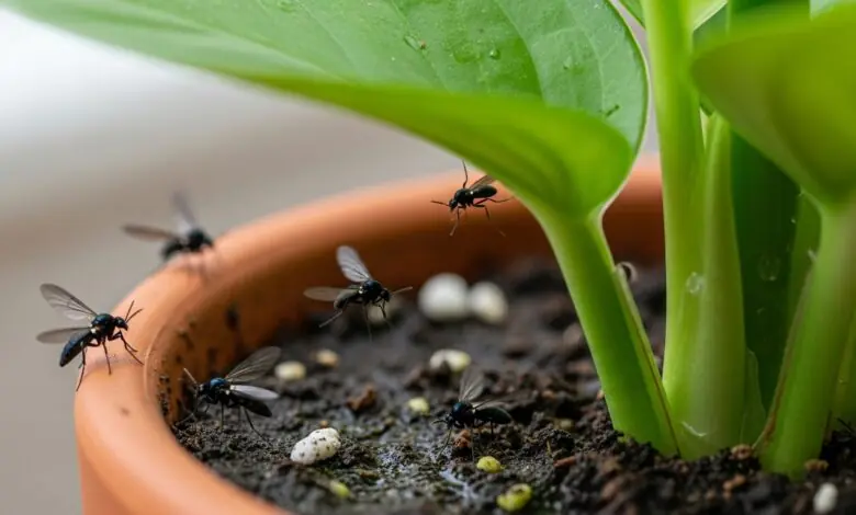 Como acabar com mosquitinhos pretos nas plantas.
